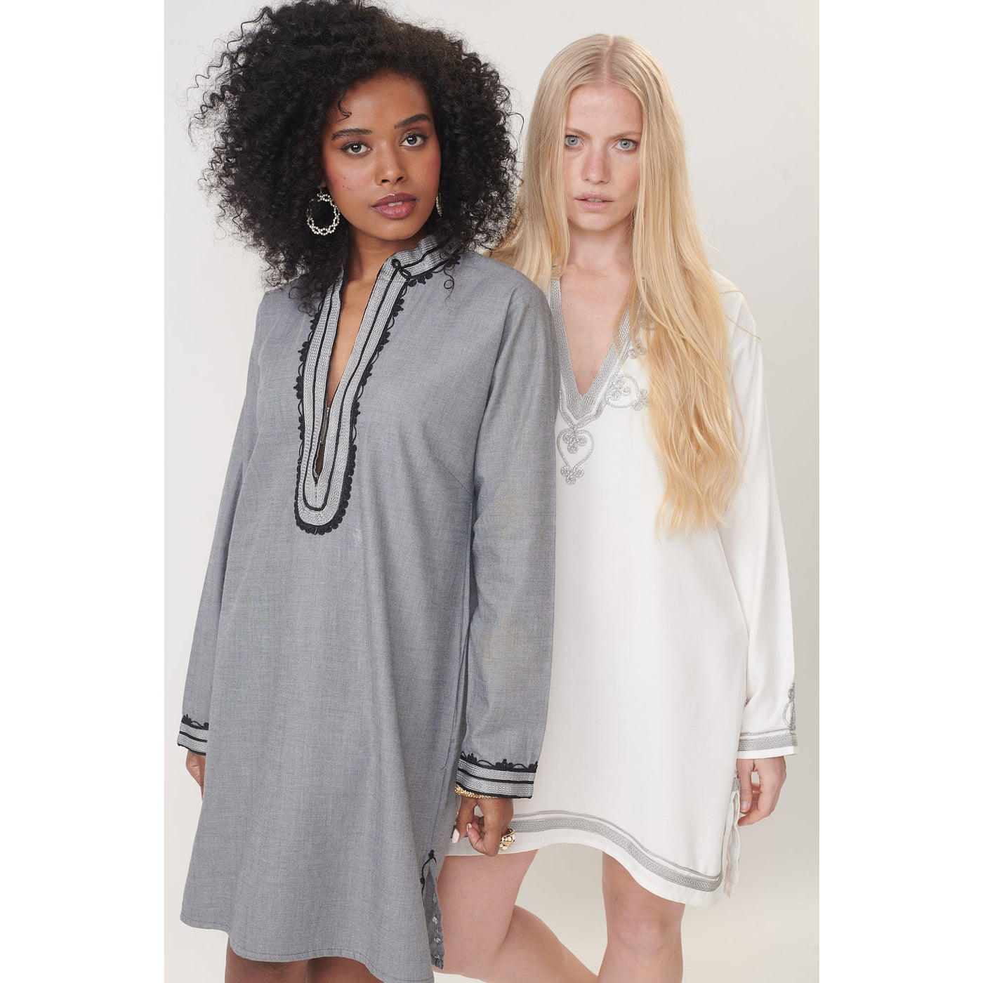 Mini gray Paris dress