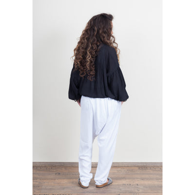 White boho chic sleeveless